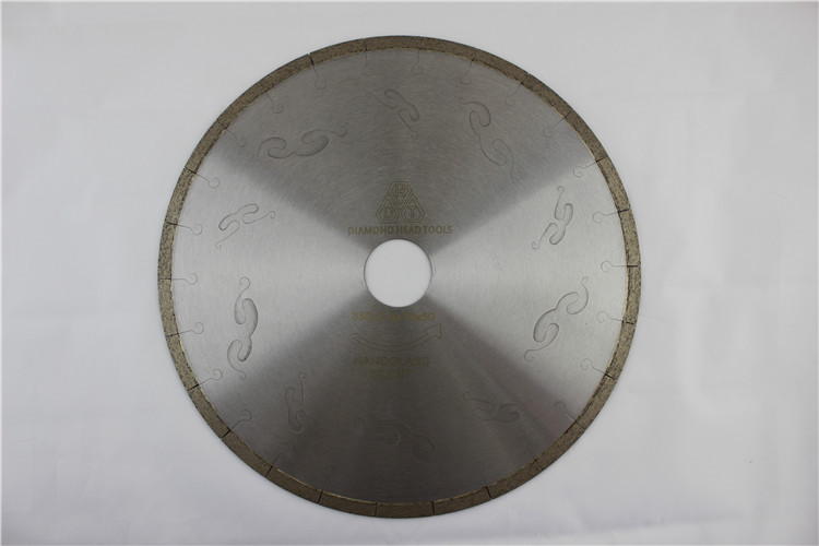 Professional diamond circular saw blade for marmo glass/nano glass ,micro crystallizaed segmented stone saw blade