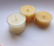 Vintage Clear Hand Crafted plastic Tealight Candle Holders