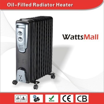 Black Room heating Electric Heater / Space Heater with Thermostat