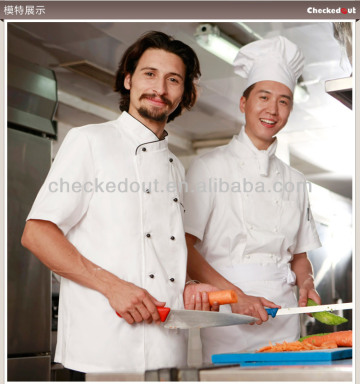 *wholesale unisex clothes**chef uniform&chef wear/chef coat#cheap chef uniform/short sleeve chef coat