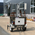 Diesel light tower for emergency lighting