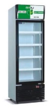 Air cooling upright wine and beverage coolers Vertical single door refrigerated display cabinets