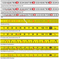 Ruban à mesurer 3 m / 5 m / 7,5 m / 8 m / 10 m avec revêtement en caoutchouc et logo