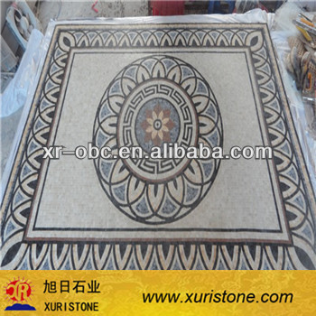 colored marble mosaic floor pattern
