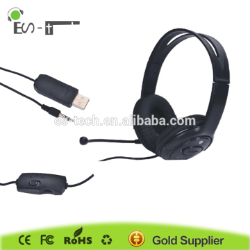USB connector high quality game headphones with mic