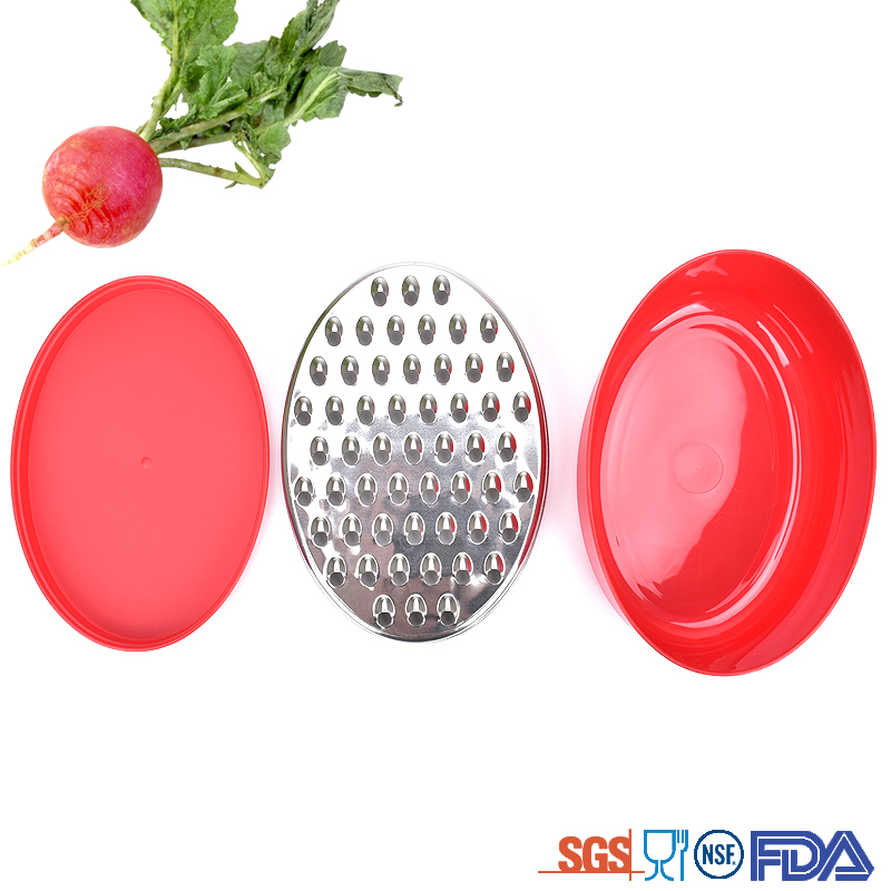 premium stainless steel grater with bowl