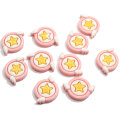 19 * 27mm Mini Vleugels Ronde Ster Roze Geel Resin Mooie Kralen Kawaii Cabochons 2020 Nieuwe Ontwerpen voor Decoratie