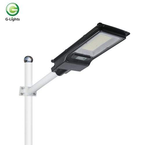 Lampione stradale solare a led integrato da esterno in ABS 100w