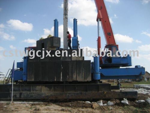 60tons to 1200tons static pile driver/jack in machine/sheet piling machinery