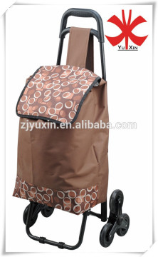 Shopping trolley bag with three wheels/Climbing stair wheels of shopping trolley bag