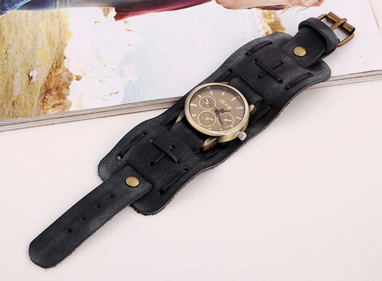 2018 New High Quality Fashion Braided Mens Watch Leather Bracelet Jewelry Men PU Leather Bracelet for Men