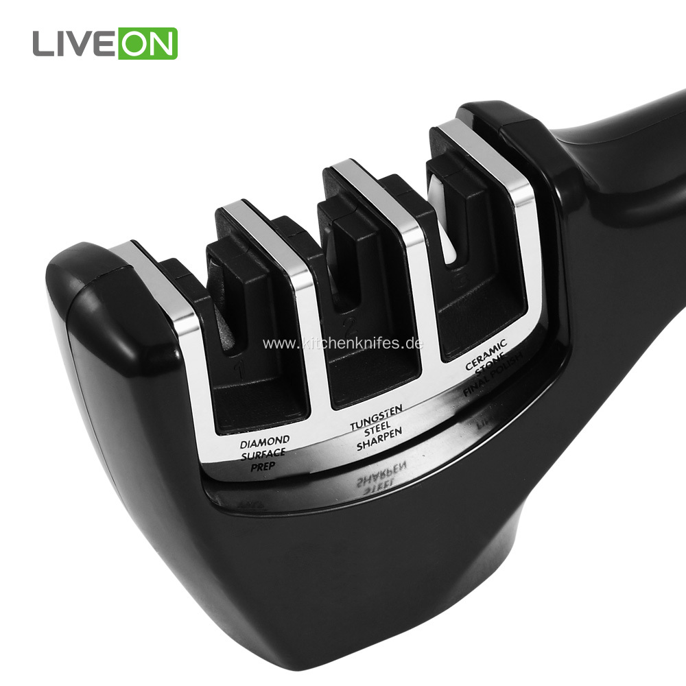 Professional 3 Stage Diamond Ceramic Kitchen Knife Sharpener