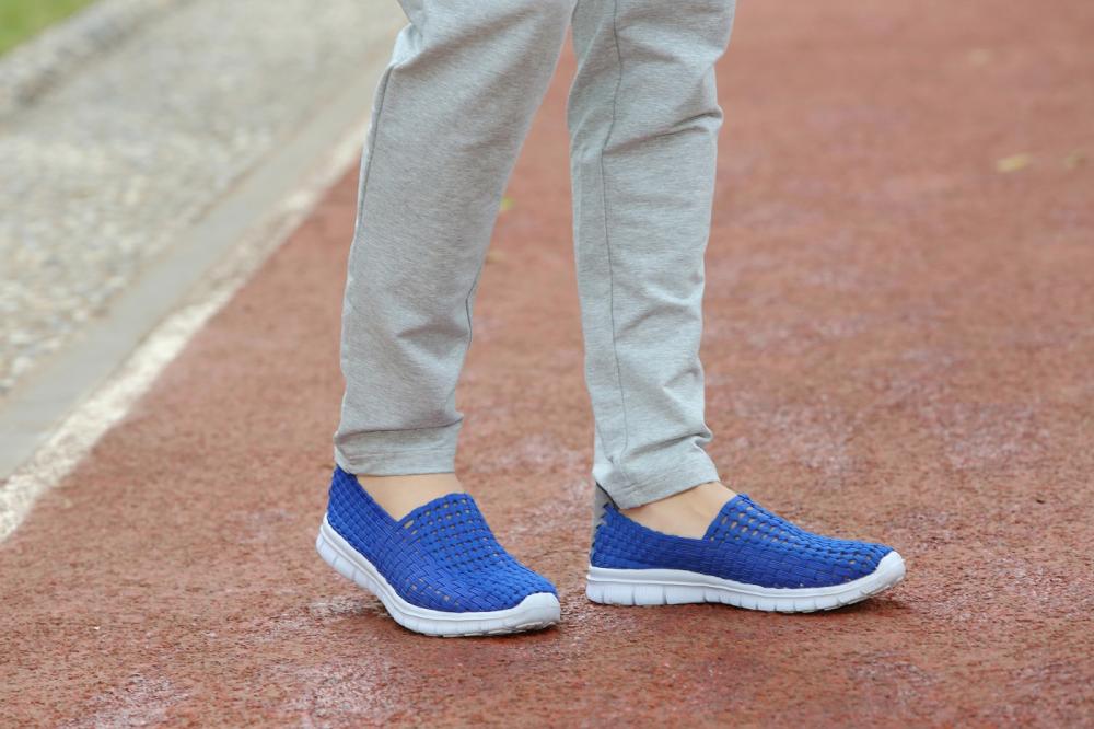 Navy Blue Breathable Work Shoes