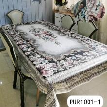 Vintage flowers PU individual tablecloth with woven backing