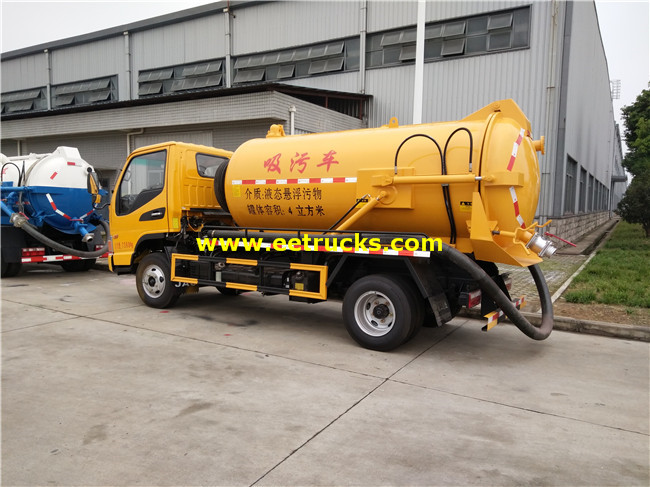 JAC 130HP 5cbm Sewage Suction Trucks