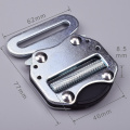 45mm Heavy Duty 300KG Metal Blue Electro Galvanized Tactical Military Cobra Belt Buckle With Black Electrophoresis