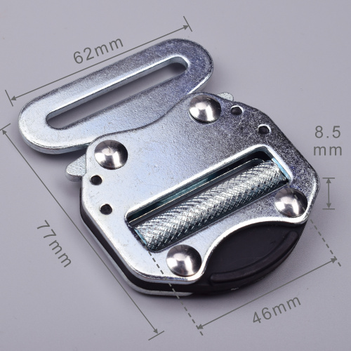 45mm Heavy Duty 300KG Metal Blue Electro Galvanized Tactical Military Cobra Belt Buckle With Black Electrophoresis