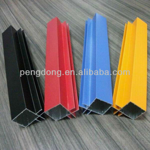 Extruded powder coated kitchen cabinet aluminum profile