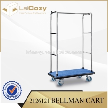 Hot sale stainless steel Hotel luggage carts/hotel trolley/ hotel luggage carts
