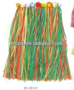 Hot sale hawaii hula skirt with flower