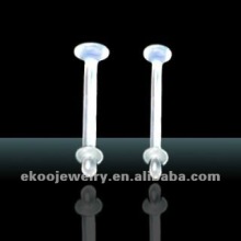 Body Piercing Jewelry Clear Labret Retainers Tongue Retainers