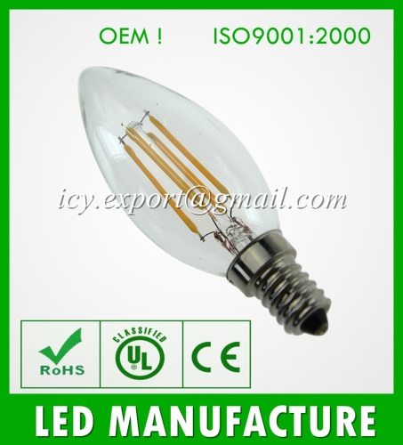 A60 led filament bulb 4W 5W 6W 8W current E27 E26 B22 LED filament bulb