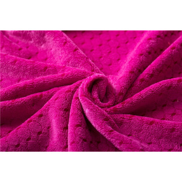material de tela de lana de coral de felpa para manta