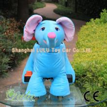 blue elephant ride car