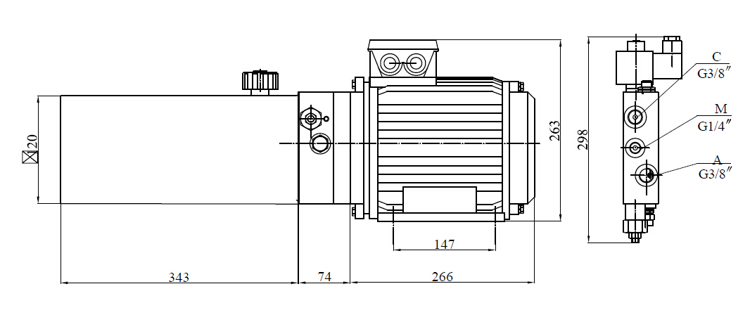 Power Unit for Dock Leveler (2)