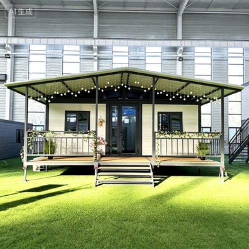 Expandable Eco-Friendly Camping Cabin for Scenic Getaways