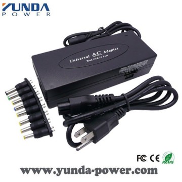 90W Universal Manual Laptop Adapter Charger with 8 Connectors