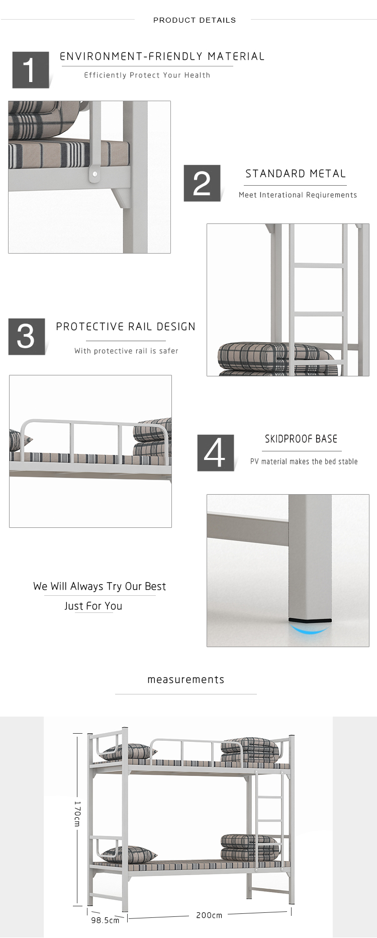 Customized your logo places to buy children twin 3 bed bunk beds for kids