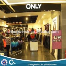 fashion wooden and metal lady cothes display stand