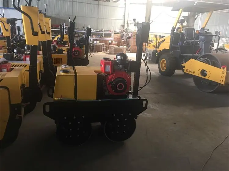 Walk Behind Double Drum Road Roller for Construction