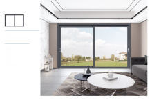 Enjoy double-track heavy-duty sliding doors