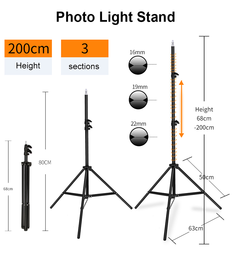 Kit pencahayaan Studio Fotografi pemegang kepala lampu E27 4in1 Potret Video Foto dan Rakaman Produk Kotak Lembut Berterusan