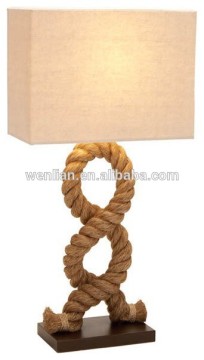 Vintage rope lighting designer table lamp exporting lighting