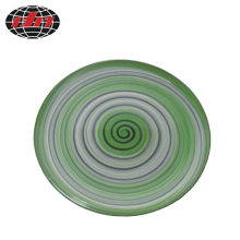Colorful Whorl Pattern Plastic Plate