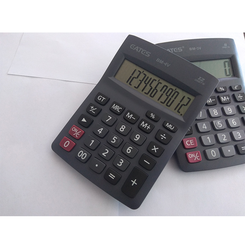 Desktop Small size popular pocket calculator with metal panel BM-6V