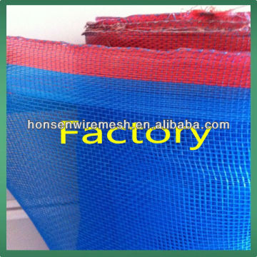 Blue color with Red Edge Plastic Mesh Netting for agriculture