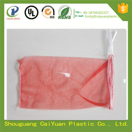 wholesale cheap HDPE small mesh drawstring bag for onion