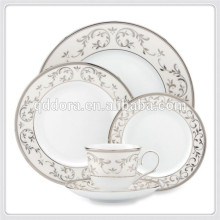 european style porcelain dinnerware, royal porcelain dinnerware, outdoor ceramic dinner set