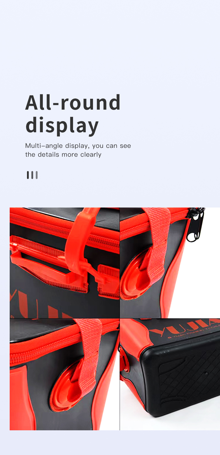 EVA fishing gear portable foldable fish bucket carp large multifunction fishing tackle boxes minnow fish live bait container
