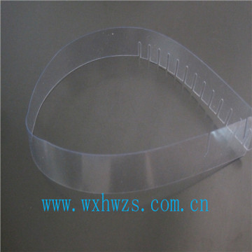 Plastic collar band for clothing neck, collar support for clothing