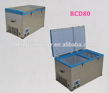 125L Refrigeration Double Door Supermarket Chest Freezer Deep Cooler Chest Refrigerator