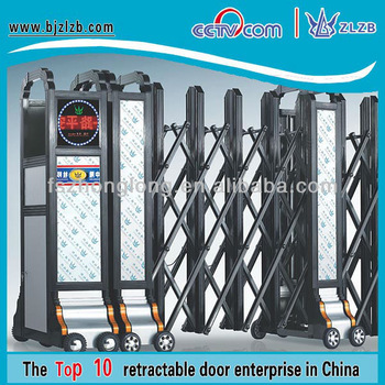 Automatic stainless steel sliding retractable security gate