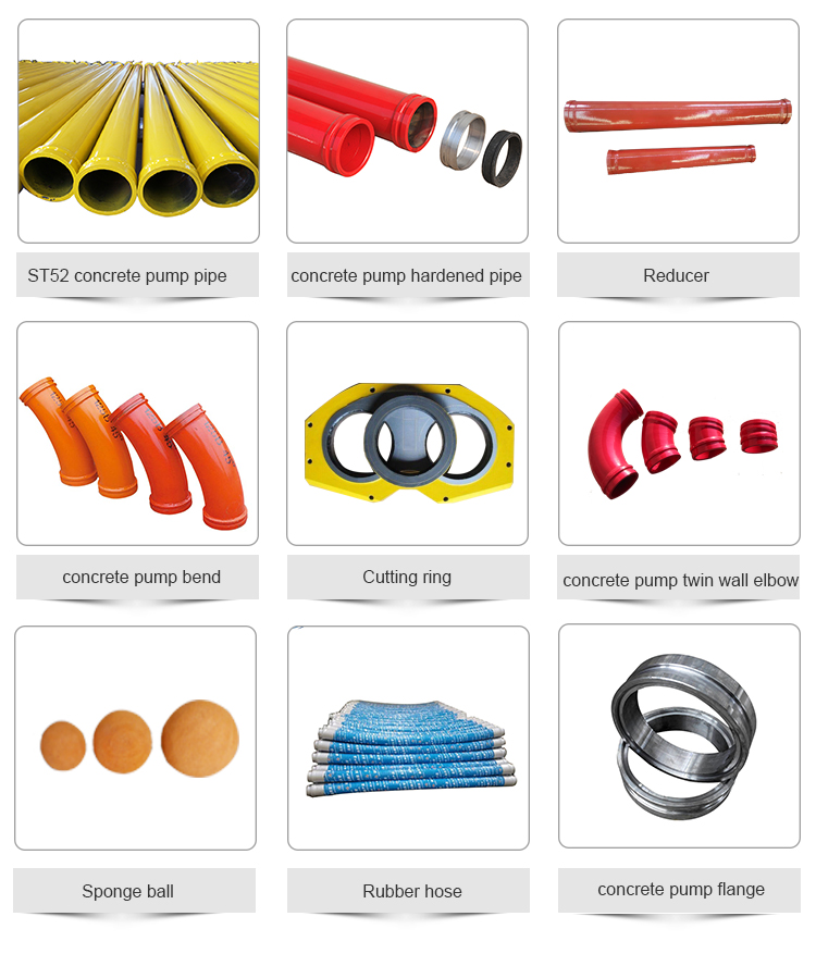 putzmeister concrete pump parts double layer pipe elbow low weight