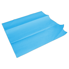 Toalha de papel dobrada z azul