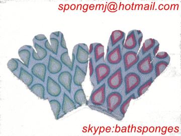 Nylon & Polyester Bath glove morocco bath glove