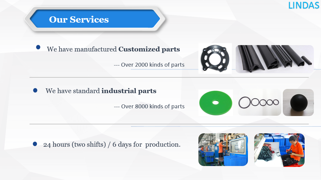 Custom-made silicone gasket seal.